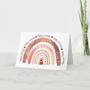 Cistomize Birthday Card - Rainbow Dots