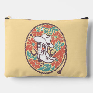 CISV Austin Cowboy Hat, Boots, & Decorative Skull Accessory Pouch