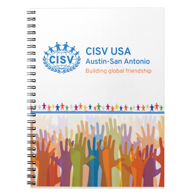 CISV Austin Logo  Notebook (Front)