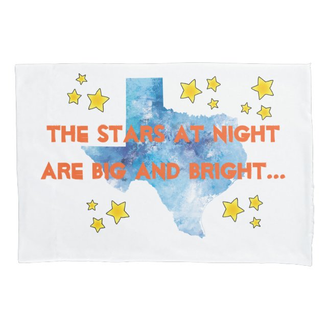 CISV Austin Stars At Night Pillowcase (Front)