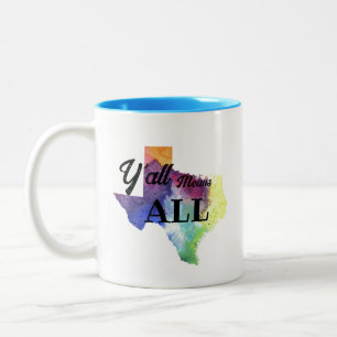 CISV Austin "Y'all Means All" Two-Tone Coffee Mug