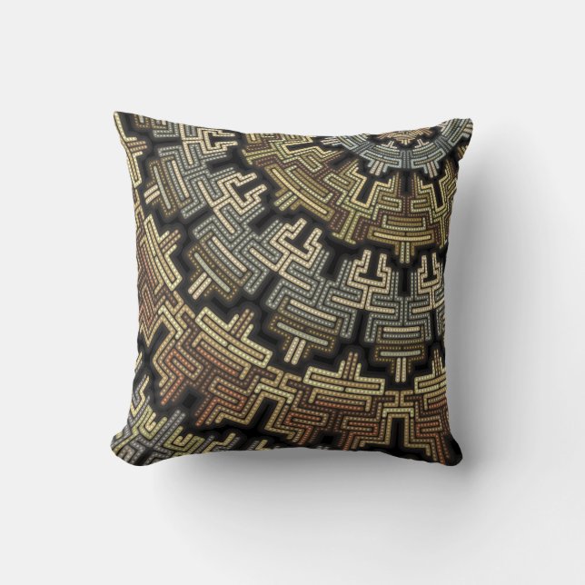 Citadel of the Self - Throw Pillow by Vibrata (Front)
