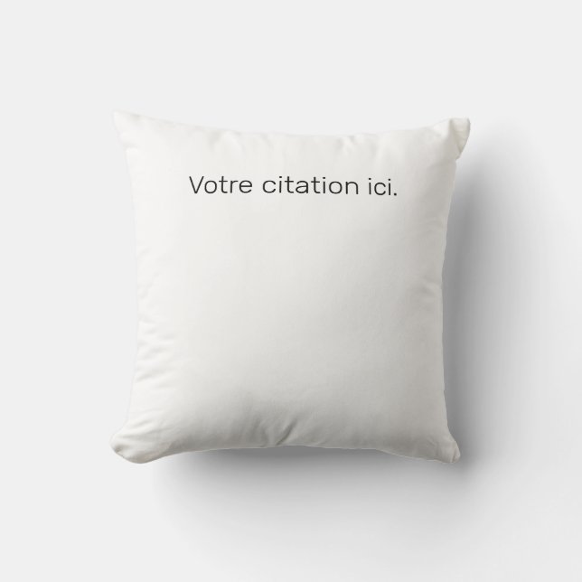 Citation Square Cushion (Front)
