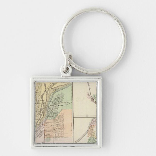 Cities of Centralia & Grand Rapids Key Ring (Front)