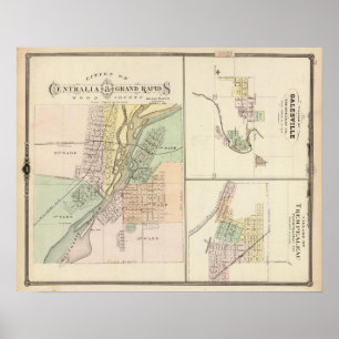 Cities of Centralia & Grand Rapids Poster