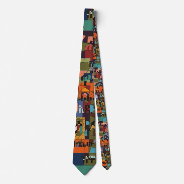 Cities of Ethiopia Tie (Front)