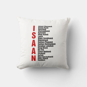 Cities of Isaan, Thailand Cushion