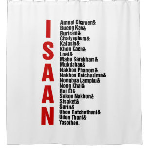 Cities of Isaan, Thailand Shower Curtain