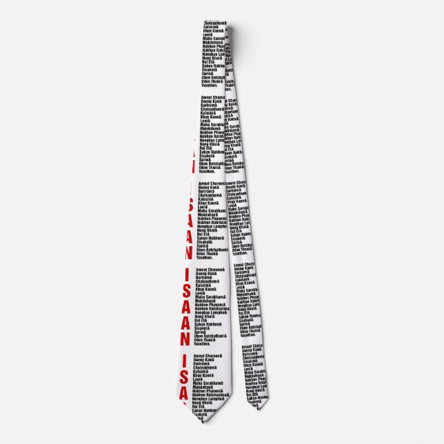 Cities of Isaan, Thailand Tie (Front)