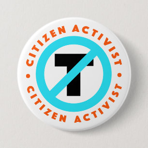 Citizen Activist Anti-Trump Button
