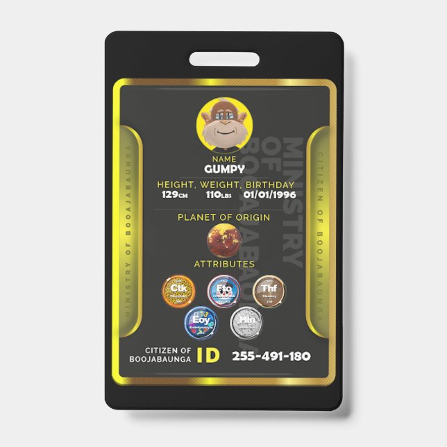 Citizen badge  ID badge (Front)