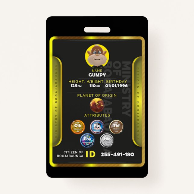 Citizen badge  ID badge (Front)