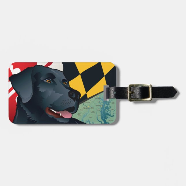 Citizen Black Lab Luggage Tag (Front Horizontal)