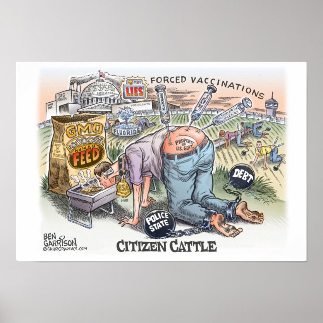 Citizen Cattle 19" x 13",  Poster Semi gloss (Front)