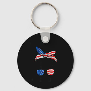 Citizen Est 2026 New Citizenship American USA Girl Key Ring