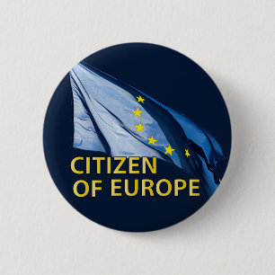 Citizen of Europe 6 Cm Round Badge