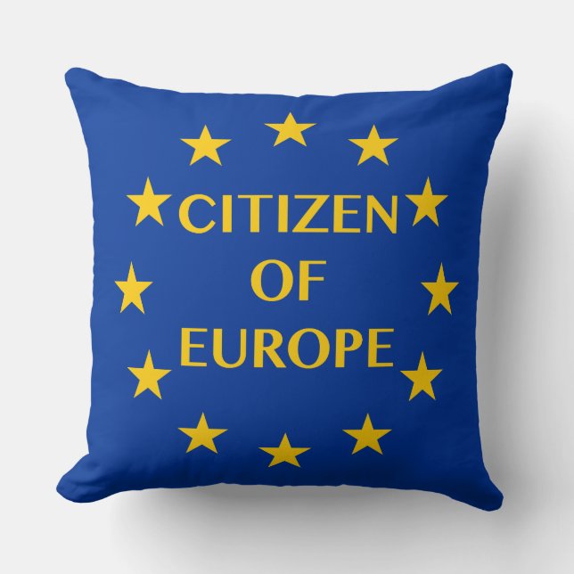Citizen of Europe pillow (Front)