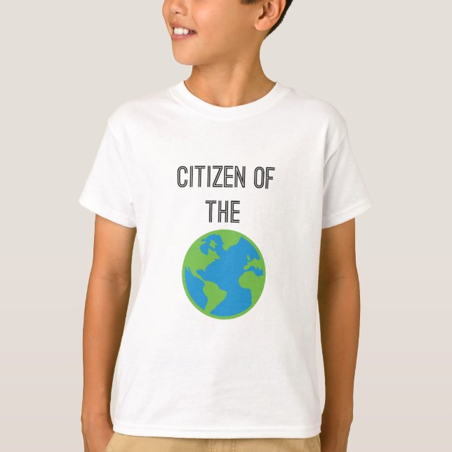 Citizen Of The World Kids T-Shirt (Front)