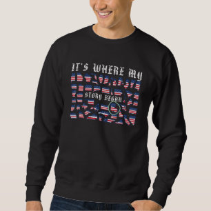 Citizen Proud America Land Map US States Story Lou Sweatshirt