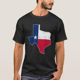 Citizen Proud America State Distressed Map Texas T-Shirt