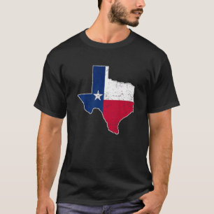 Citizen Proud America State Distressed Map Texas T-Shirt