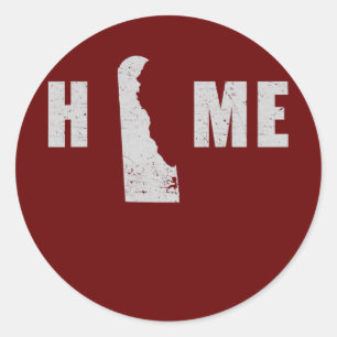 Citizen Proud America State Flag US Home Delaware Classic Round Sticker