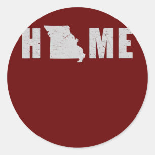 Citizen Proud America State Flag US Home Missouri Classic Round Sticker