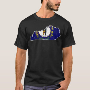 Citizen Proud America State US Distressed Map Kent T-Shirt