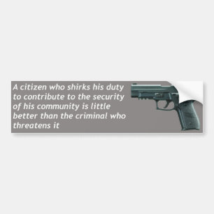 Citizen Security Bumper Sticker