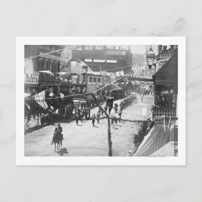 Citizens of Deadwood Celebrate Completion of 3 Postcard (Front)