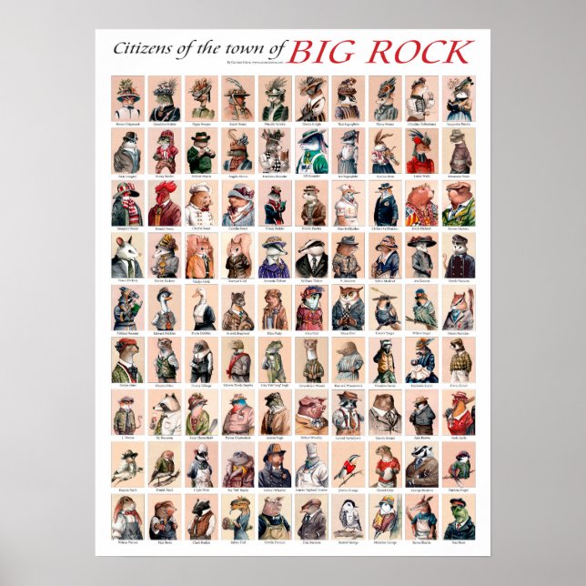 Citizens of the Town of Big Rock poster (Front)
