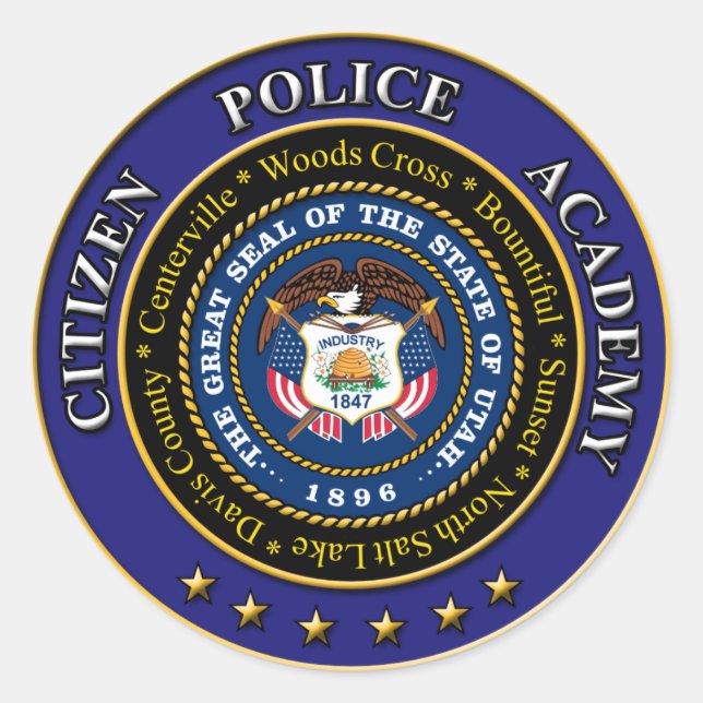 Citizens Police Academy Sticker 3" (Front)