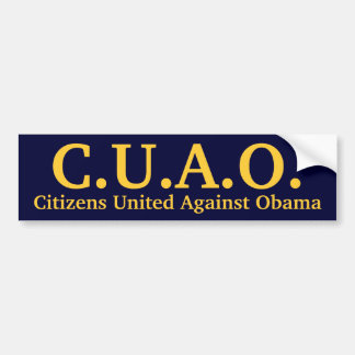 Citizens United Against Obama Bumper Sticker