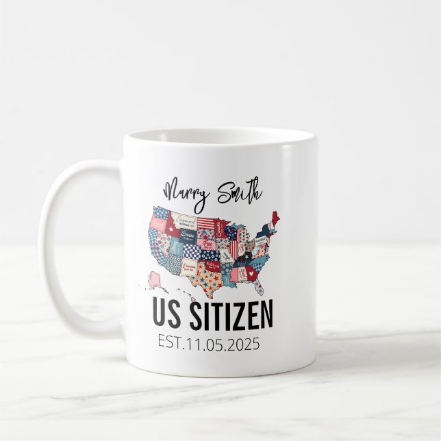 Citizenship Day American  – Proud to Be an America Coffee Mug (Left)