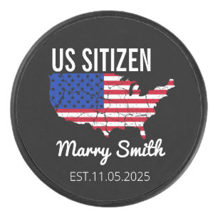 Citizenship Day American  – Proud to Be an America Hockey Puck
