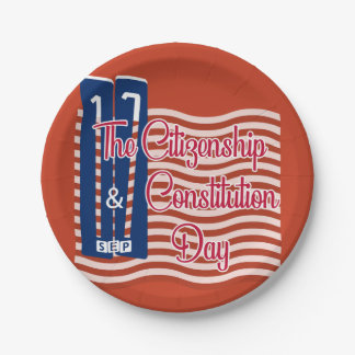 Citizenship Day | Constitution Day Paper Plate