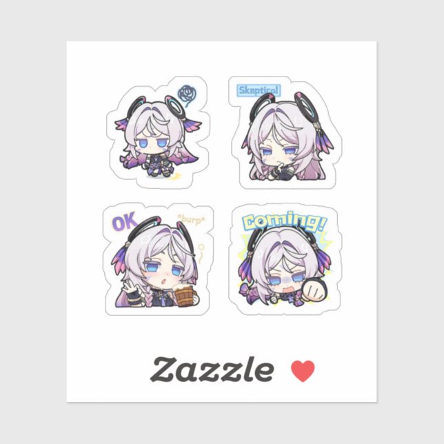 Citlali Genshin Impact 4 Pack Sticker Sheet (Sheet)