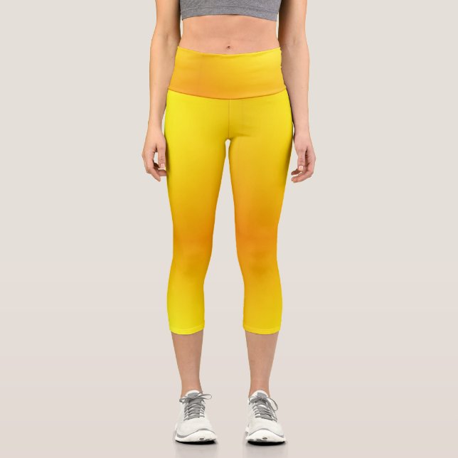 Citrine Breath Capri Leggings (Front)