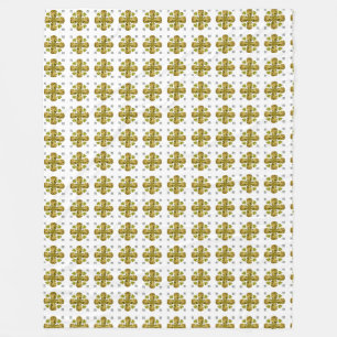 Citrine Clover Fleece Blanket