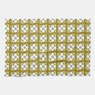 Citrine Clover Tea Towel