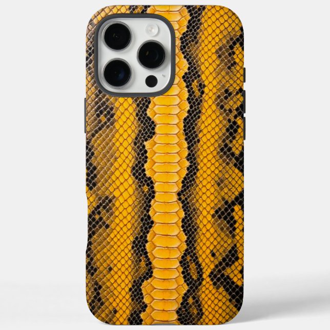 Citrine Coating: Yellow Snake Texture Case-Mate iPhone Case (Back)