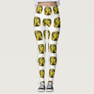 Citrine Gemstone Yellow Leggings