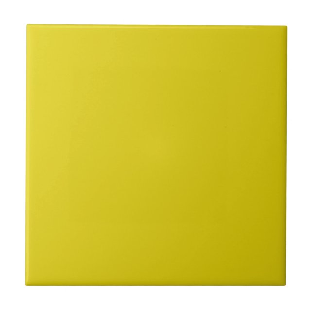 Citrine Solid Colour Ceramic Tile (Front)