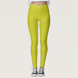 Citrine Solid Plain Colour Leggings<br><div class="desc">Citrine is Solid Plain Colour. Abstract simple trendy stylish colour. Fresh one between yellow & green colour. 
Work in many occasions & seasons.
Hex# CAC922</div>