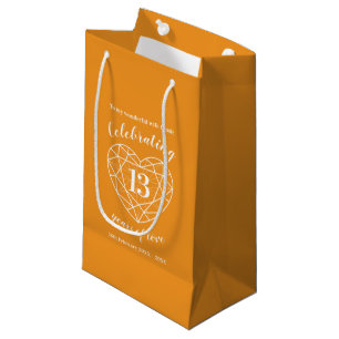 Citrine Wedding Anniversary 13th message gift bag
