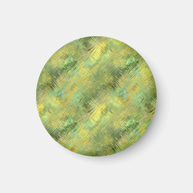 Citrine Yellow Glassy Texture Magnet (Front)