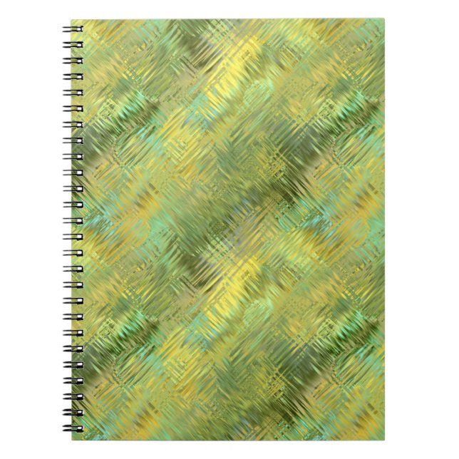 Citrine Yellow Glassy Texture Notebook (Front)
