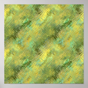 Citrine Yellow Glassy Texture Poster