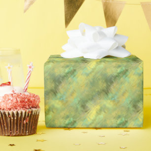 Citrine Yellow Glassy Texture Wrapping Paper