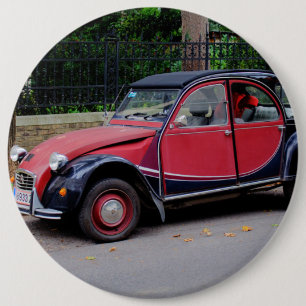 Citroen 2 CV Charleston 6 Cm Round Badge